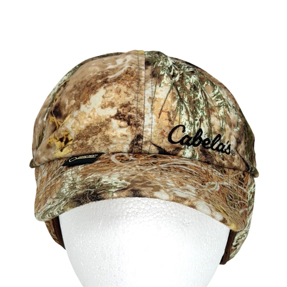 Cabela's Gore-Tex Thinsulate Polartec Camo Hunting Hat with Ear Flaps L/XL
